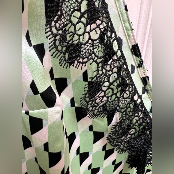 💚 NWT! Satin & Lace Slip Dress - Picture 2 of 5